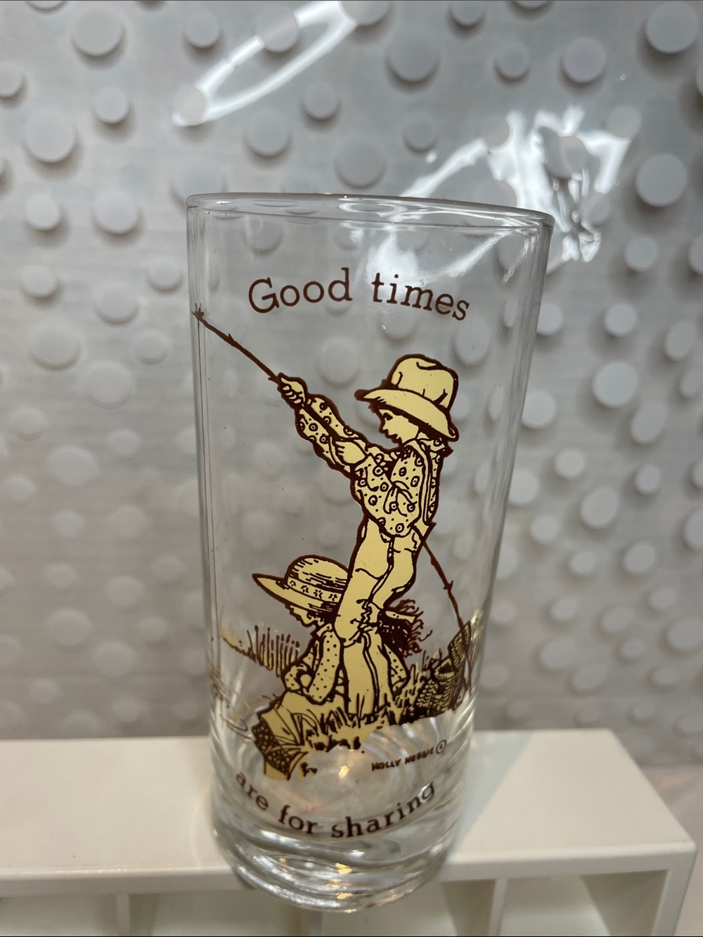 1978 Holly Hobbie Simple Pleasures Coca-Cola limited-edition glass tumbler
